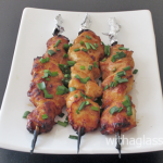 Garlic Miso Grilled Chicken Skewers