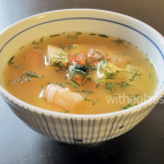 Miso Soup with Shrimp and Tofu