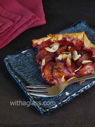 Feather-Light Filo Tart with Plums