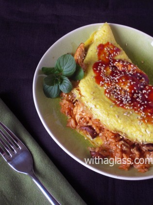 Omurice (Japanese Omelette and Rice)